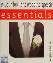 Your Brilliant Wedding Speech Essentials Smith Helen 1967