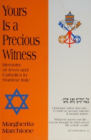 Yours Is A Precious Witness New Ed Edition Marchione Margherita