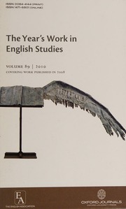 The Years Work In English Studies Covering Work Published In 2008 Vol 89 Baker