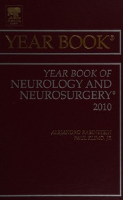 Year Book Of Neurology And Neurosurgery Rabinstein Alejandro A