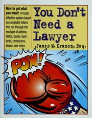 You Dont Need A Lawyer James M Kramon