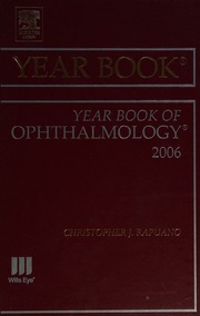 Year Book Of Ophthalmology 2006 1 Edition Unknown