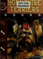 Yorkshire Terriers Stone Lynn M