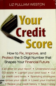 Your Credit Score First Edition Liz Pulliam Weston