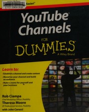 Youtube Channels For Dummies Ciampa Rob Moore Theresa Carucci