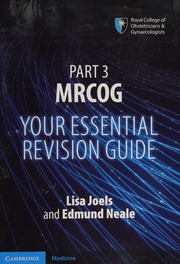 Your Essential Revision Guide Part 3 Mrcog Joels Lisa Author