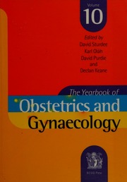 Yearbook Of Obstetrics And Gynaecology Volume 10 Sturdee David