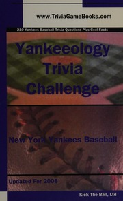 Yankeeology Trivia Challenge New York Yankees Baseball 1st Ed Rippey