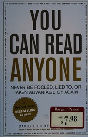 You Can Read Anyone Never Be Fooled Lied To Or Taken Advantage Of Again Lieberman