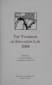 The Yearbook Of Education Law 2004 Russo Charles J