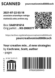 Your Creative Mind Disrupt Your Thinking Abandon Your Comfort Zone And Develop Bold New Strategies Cochrane