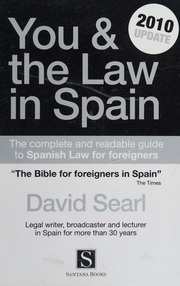 You The Law In Spain Searl David