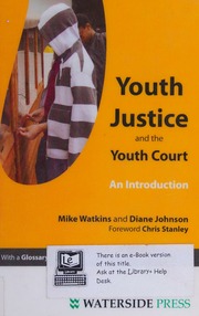 Youth Justice And The Youth Court An Introduction Watkins Mike