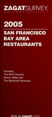 Zagat Survey 2005 San Francisco Bay Area Restaurants Halm Meesha