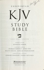 Zondervan King James Version Study Bible Black Top Grain New Ed Edition Nhat Hanh