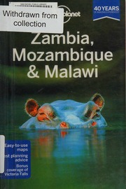 Zambia Mozambique Malawi 2nd Ed Fitzpatrick Mary 1962 Murphy