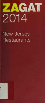 Zagat 2014 New Jersey Restaurants Fusco Mary Ann Castronovo Tanner
