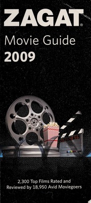 Zagat 2009 Movie Guide Zagat Survey Firm