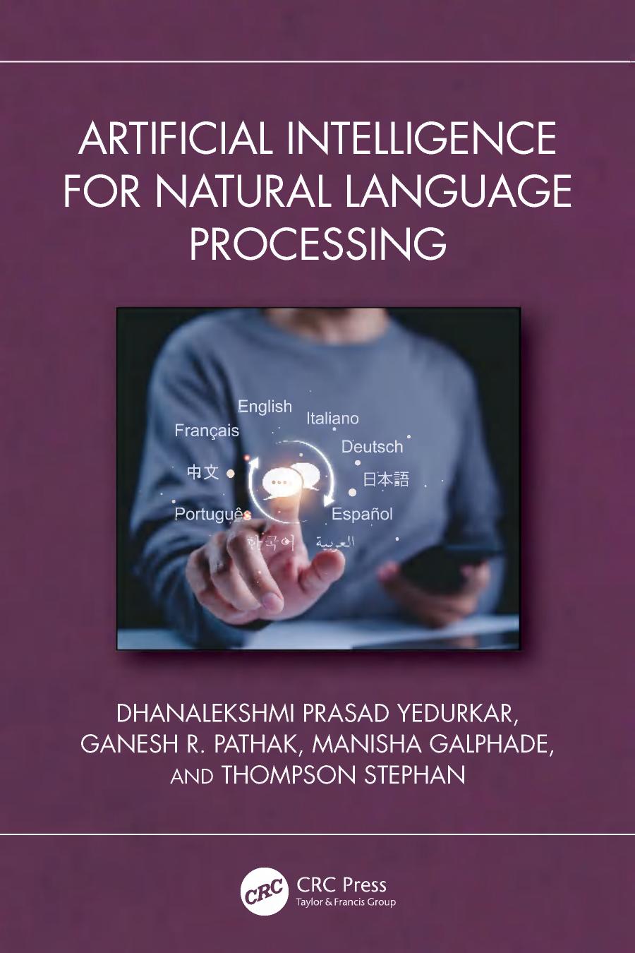 Artificial Intelligence For Natural Language Processing 1st Edition Dhanalekshmi Prasad Yedurkar