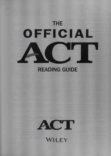 The Official Act Reading Guide 2nd Edition 2nd Edition Act
