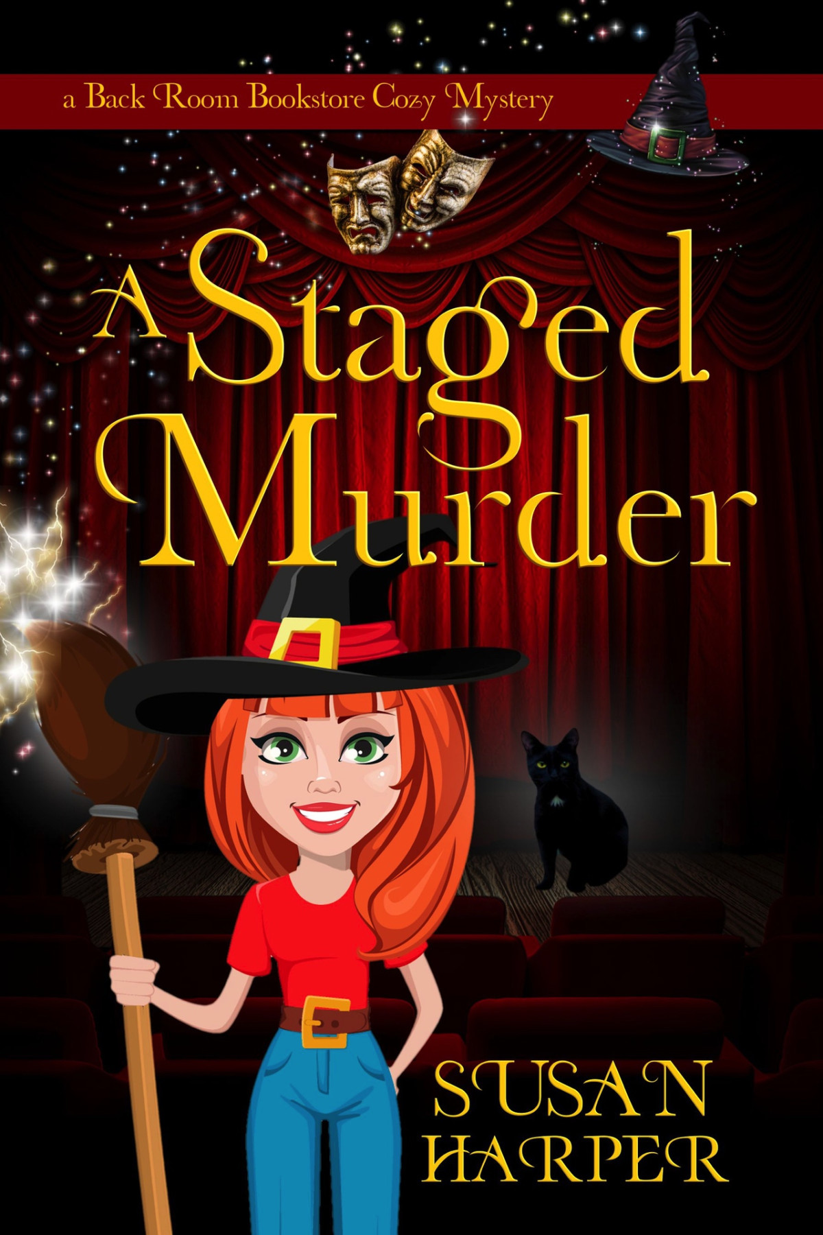 Back Room Bookstore Cozy Mystery 03 A Staged Murder Harper Susan