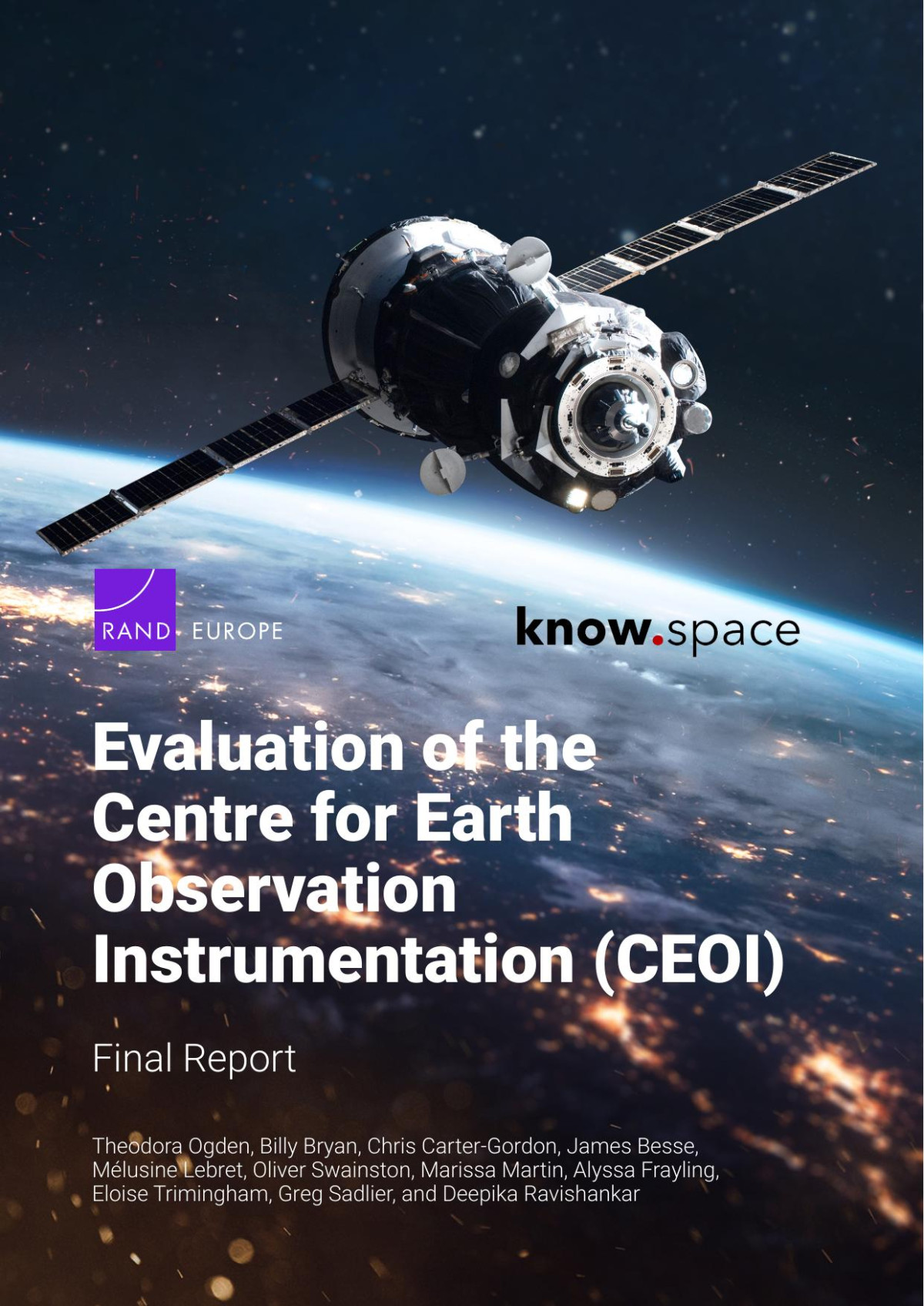 Evaluation Of The Centre For Earth Observation Instrumentation Final Report Theodora Ogden