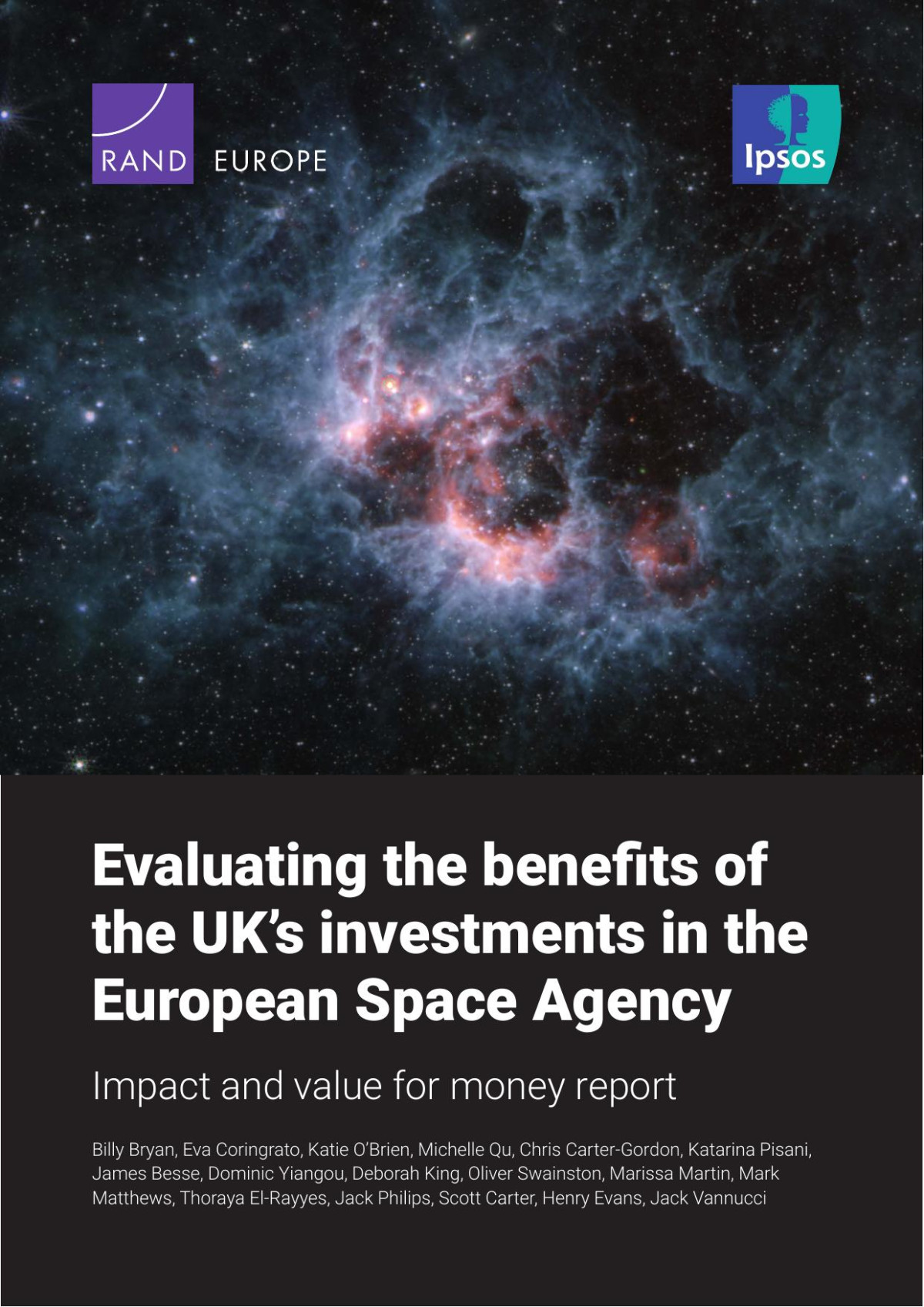 Evaluating The Benefits Of The Uks Investments In The European Space Agency Impact And Value For Money Report Billy Bryan