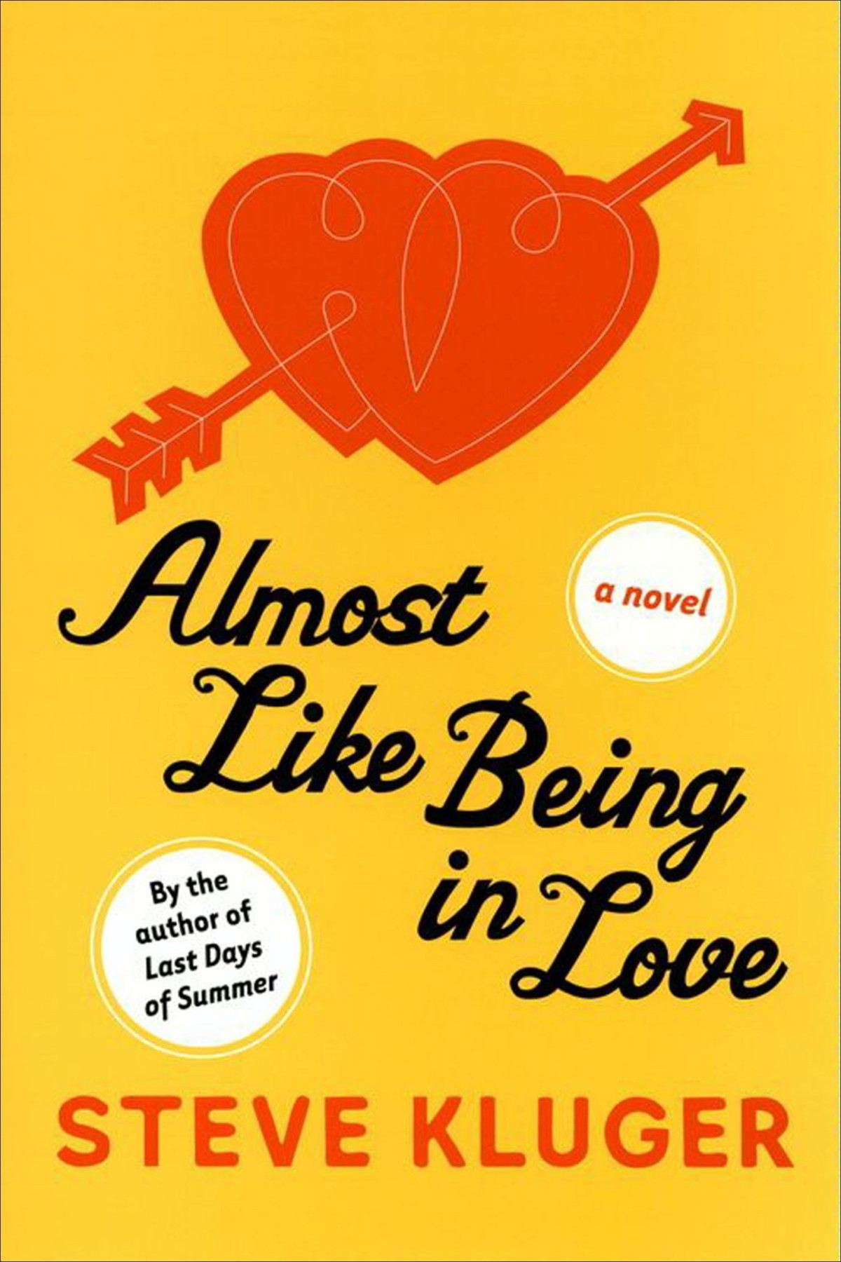 Almost Like Being In Love A Novel Steve Kluger