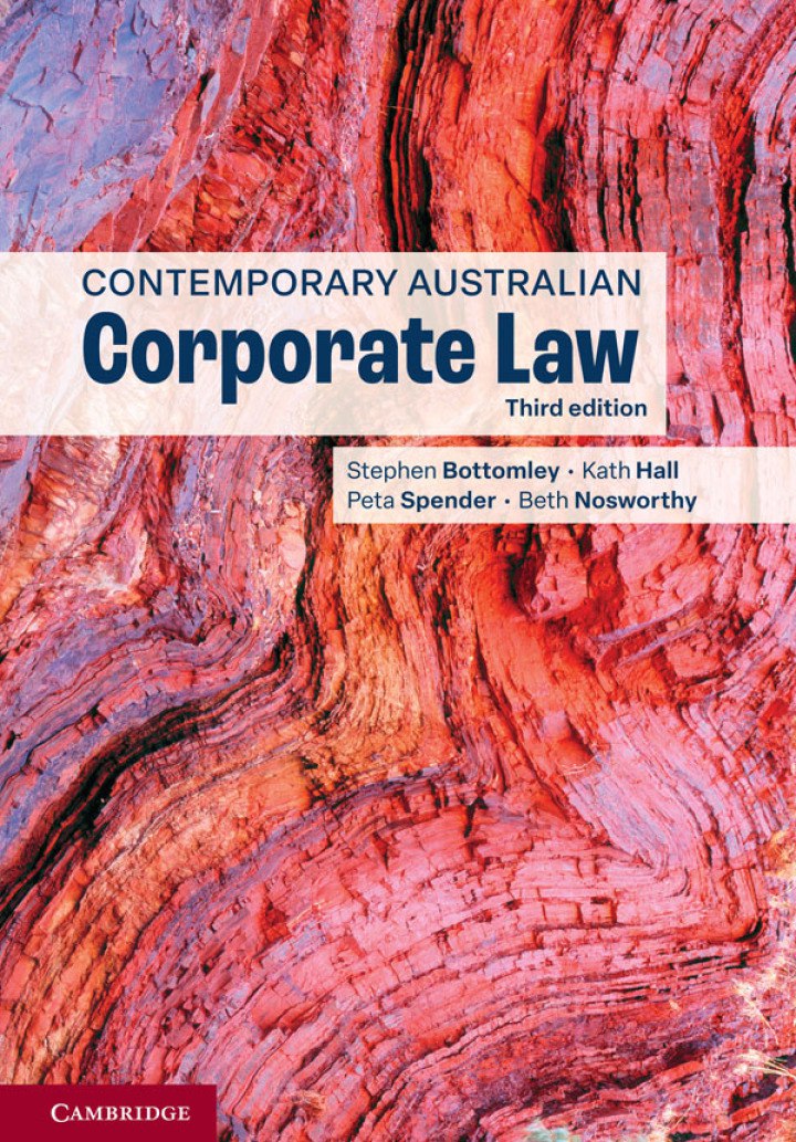 Contemporary Australian Corporate Law 3rd Edition Stephen Bottomley Kath Hall Peta Spender Beth Nosworthy