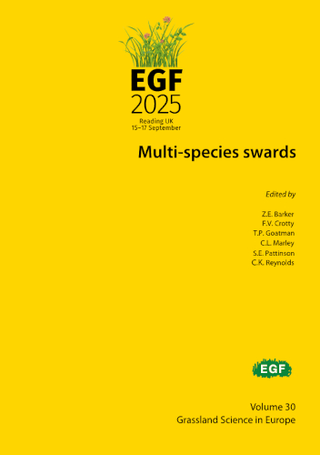 23rd Egf Symposium On Multispecies Swards 2025 Proceedings Zoe E Barker