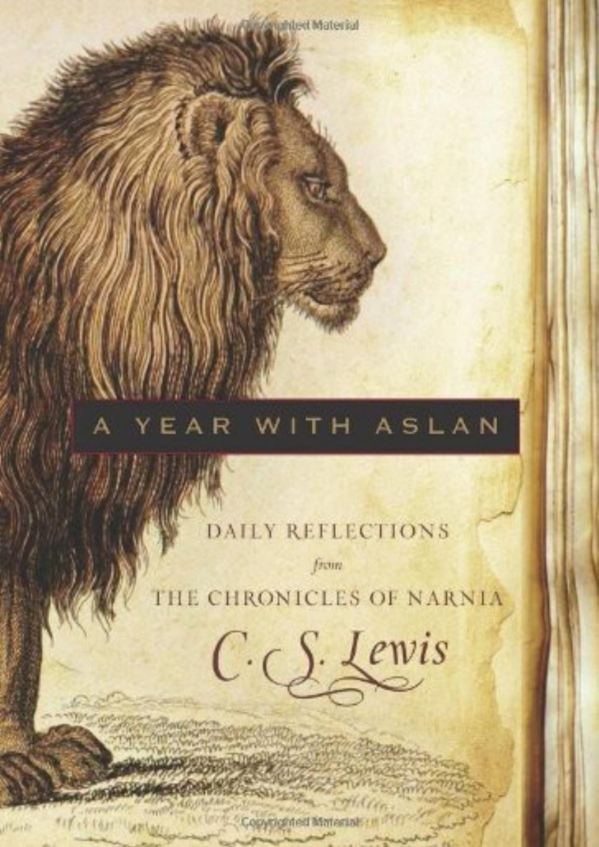 A Year With Aslan Daily Reflections From The Chronicles Of Narnia C S Lewis