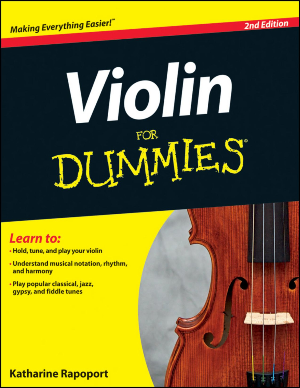 Violin For Dummies 2nd Edition Enhanced Edition Katharine Rapoport