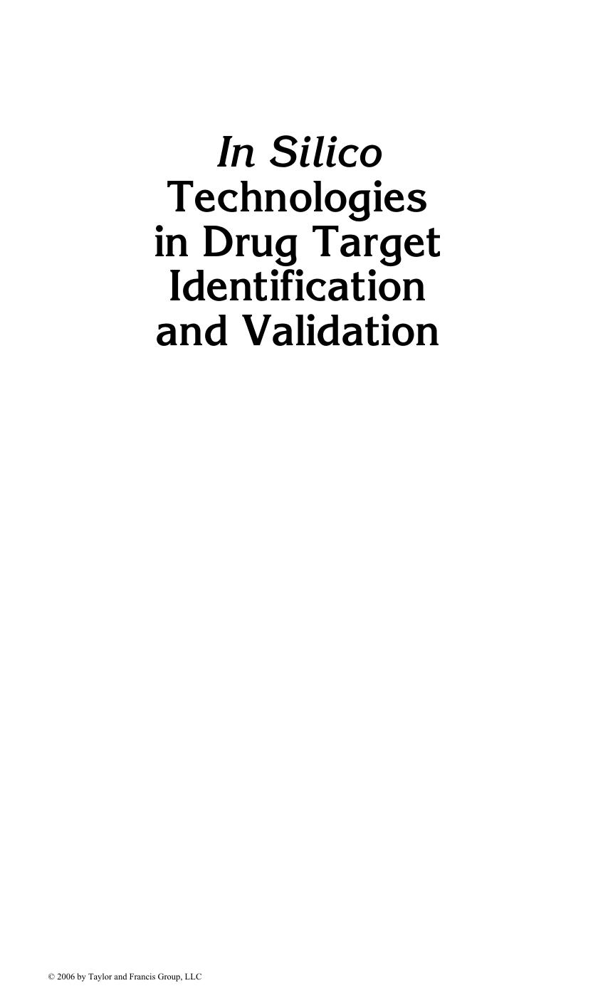 In Silico Technologies In Drug Target Identification And Validation Darryl León