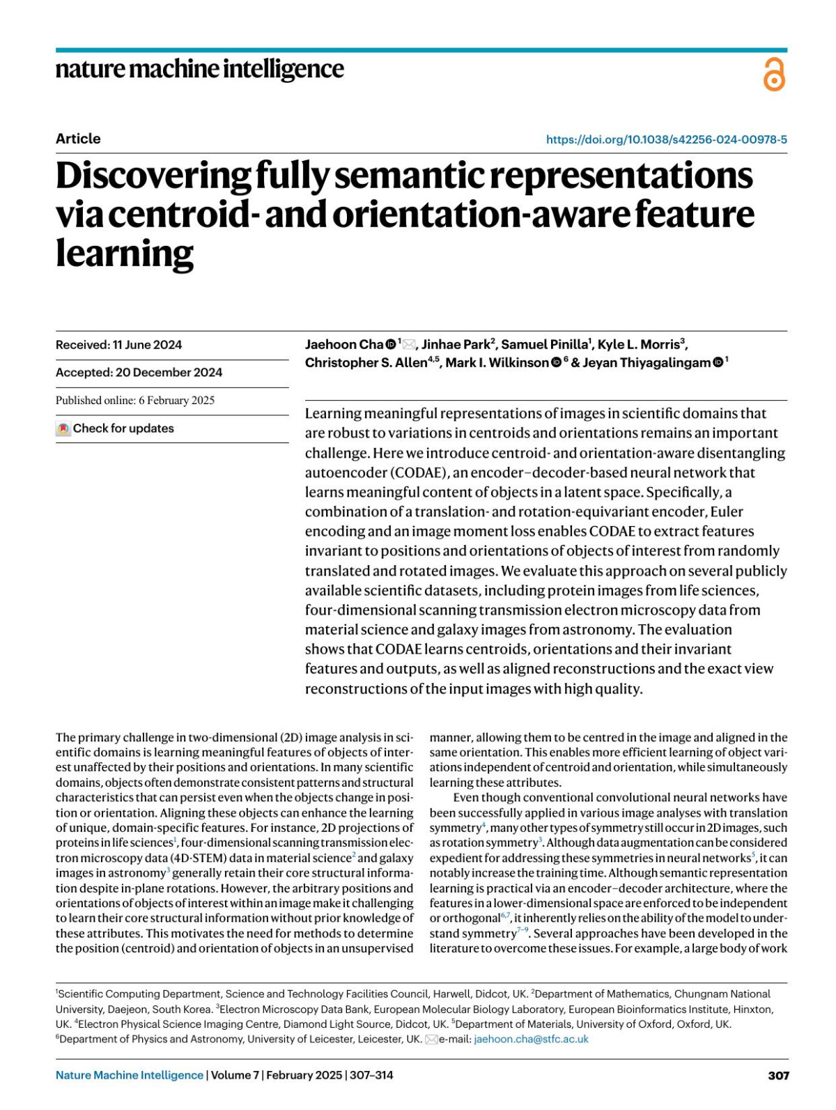 Discovering Fully Semantic Representations Via Centroid And Orientationaware Feature Learning Jaehoon Cha Jinhae Park Samuel Pinilla Kyle L Morris Christopher S Allen Mark I Wilkinson Jeyan Thiyagalingam