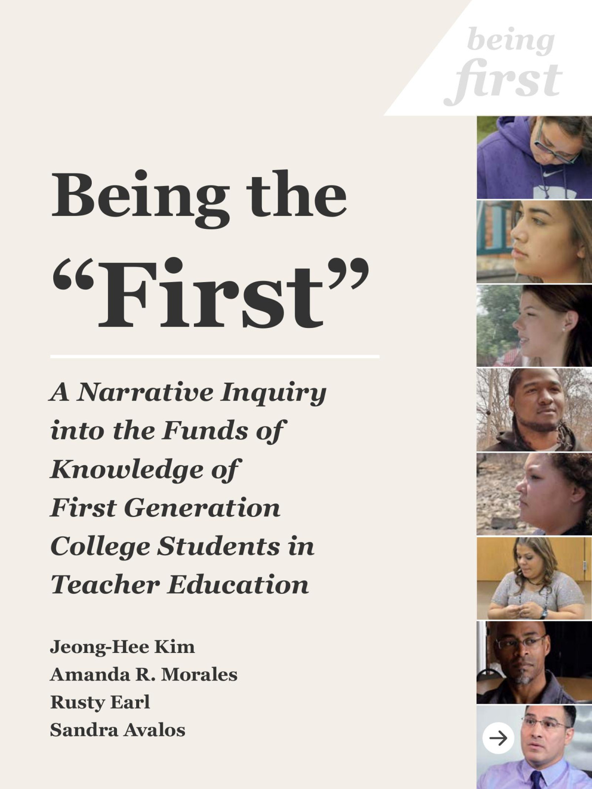 Being The First A Narrative Inquiry Into The Funds Of Knowledge Of First Generation College Students In Teacher Education Jeonghee Kim