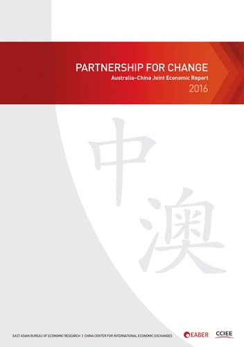 Partnership For Change Australiachina Joint Economic Report 1st Edition East Asian Bureau Of Economic Research