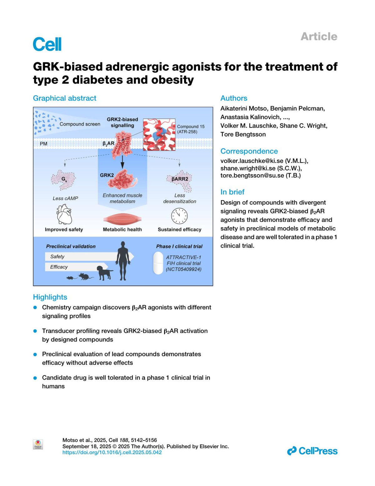 Grkbiased Adrenergic Agonists For The Treatment Of Type 2 Diabetes And Obesity Aikaterini Motso Benjamin Pelcman Anastasia Kalinovich Nour Aldin Kahlous Muhammad Hamza Bokhari Nodi Dehvari Carina Halleskog Erik Waara Jasper De Jong Elizabeth Cheesman Christine Kallenberg Gopala Krishna Yakala Praerona