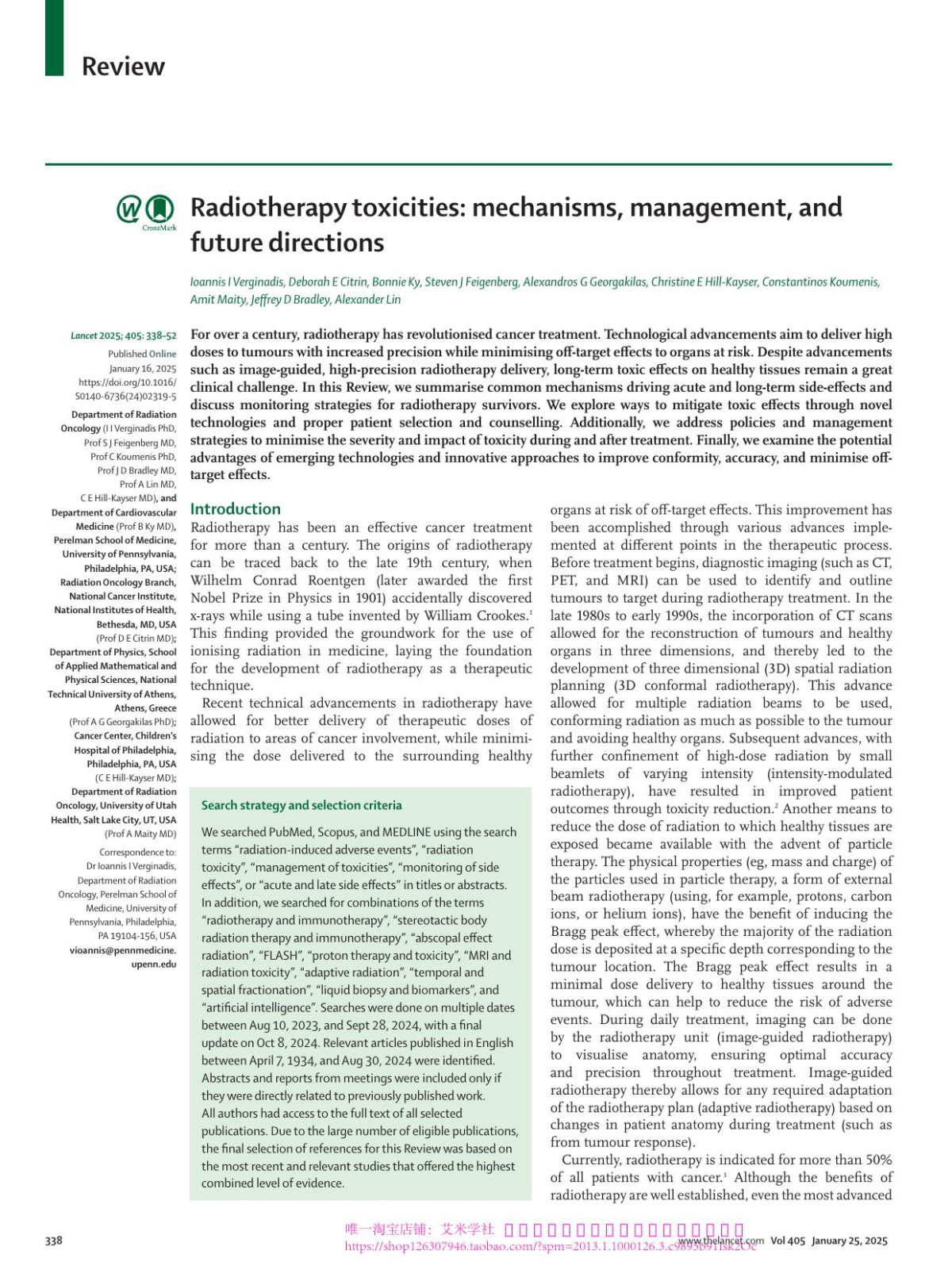 Radiotherapy Toxicities Mechanisms Management And Future Directions Ioannis I Verginadis Phd Prof Deborah E Citrin Md Prof Bonnie Ky Md Prof Steven J Feigenberg Md Prof Alexandros G Georgakilas Phd Christine E Hillkayser Md Prof Constantinos Koumenis Phd Prof Amit Maity Md Prof Jeffrey D Bradley Md