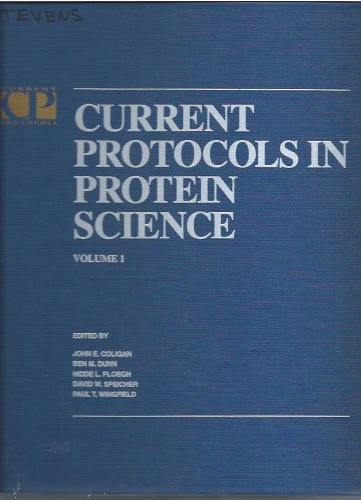 Current Protocols In Protein Science 3 Vols John E Coligan