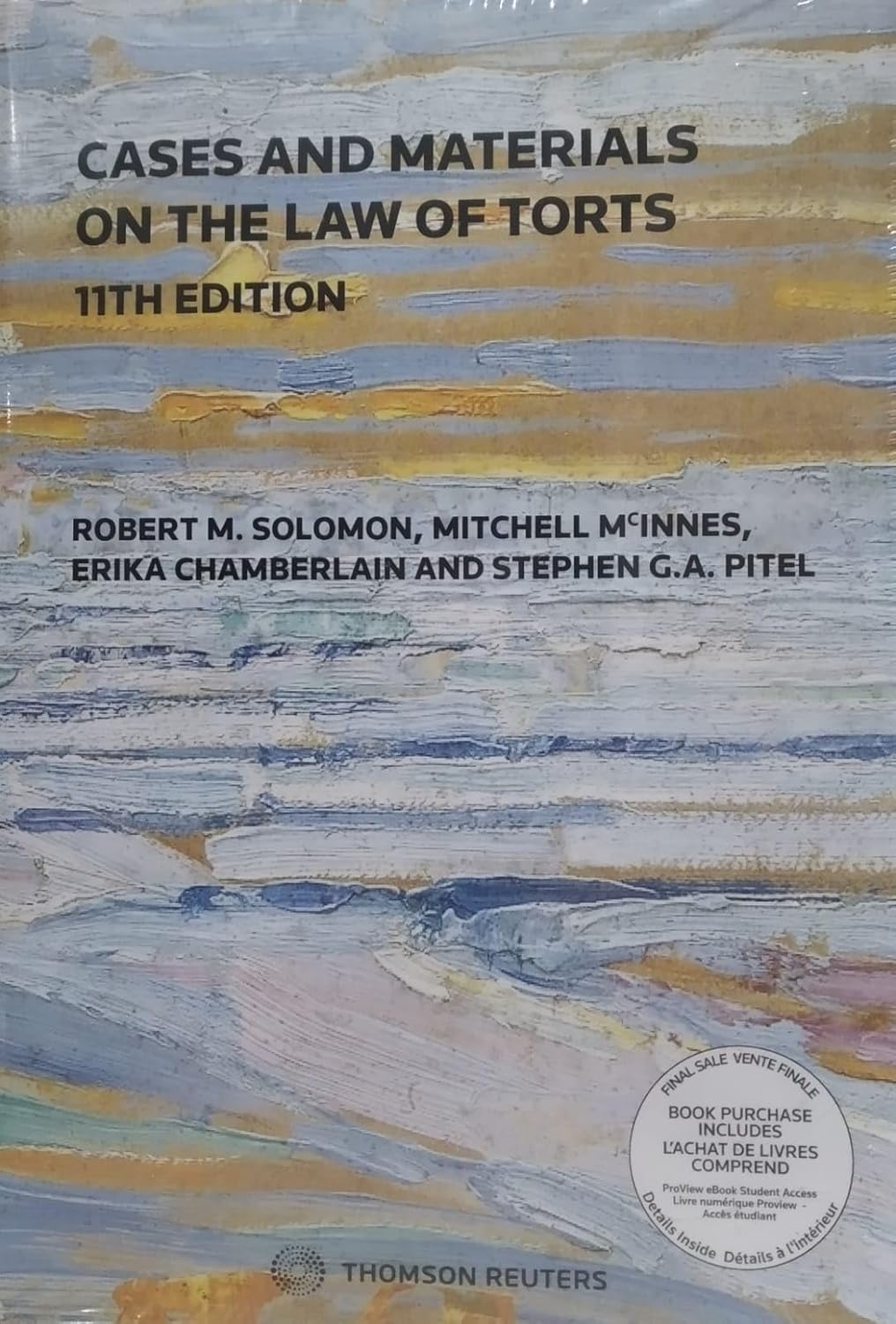 Cases And Materials On The Law Of Torts 11th Edition 11th Robert M Solomon