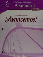 Avancemos 3tres Gahala Estella Marie 1929 Holt Mcdougal Mcdougal Littell