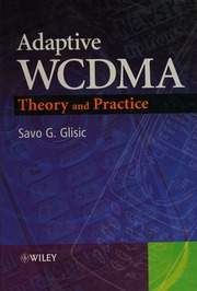Adaptive Wcdma Theory And Practice Glisic Savo G
