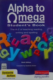 Alpha To Omega Students Book The Az Of Teaching Reading Writing And Spelling Hornsby