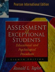 Assessment Of Exceptional Students Educational And Psychological Procedures 8th Ed Taylor