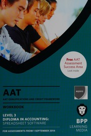 Aat Qualifications And Credit Framework Qcf Aq2013 Level 3 Diploma In Accounting Spreadsheet Software Workbook Second Edition 2014 Edition Association Of Accounting Technicians