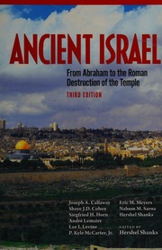Ancient Israel From Abraham To The Roman Destruction Of The Temple Third Edition Shanks