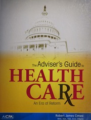 The Advisers Guide To Health Care Cimasi Robert James American Institute Of Certified Public Accountants
