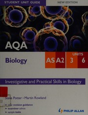 Aqa Asa2 Biology Student Unit Guide Units 3 And 6 Investigative And Practical Skills In Biology Potter
