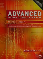 Advanced Electrical Installation Work 4th Ed Linsley Trevor
