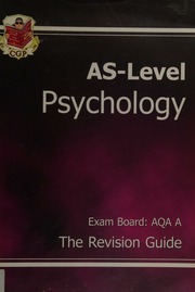 Aslevel Psychology Aqa A The Revision Guide Selway Rachel Hall